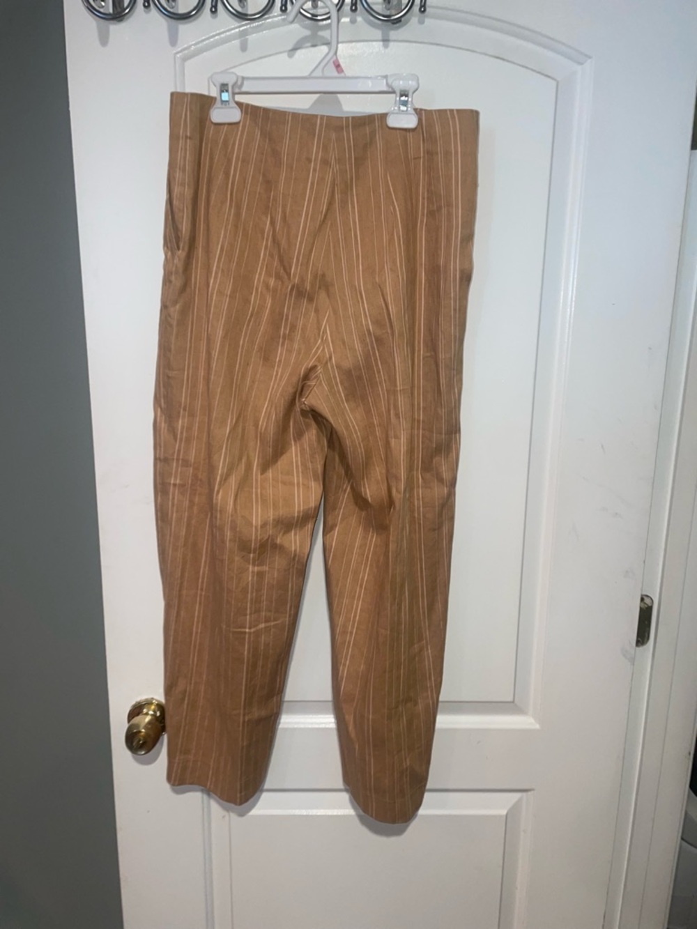 New! Bimba Y Lola Stripe Linen Baggy Trouser Pants 🧡 Medium or sz 40 - Picture 7 of 13